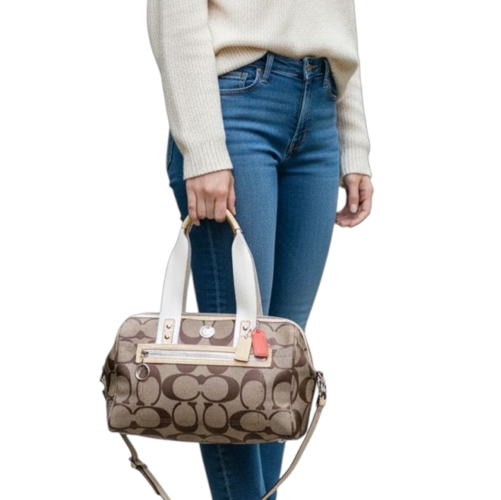 Coach Peyton East West Convertable Tote EUC No F14878